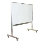 Portable White Board w/ Aluminum Frame 6' x 4' - #PWB