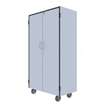 50 Slot Mobile Choral Folio Cabinet w/Doors - #CMFC50D
