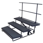 Portable Chior Riser 3 Step 6'  - #PCR3S-6