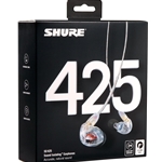 Shure SE425 Sound Isolating Earphones - Clear
