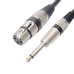 UnBalanced XLR Female to 1/4 Inch  TS