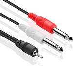 3.5mm TRS to Dual 1/4 Inch TS