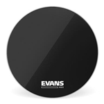 Evans MX1 Black Marching Bass Drum Head, 28 Inch