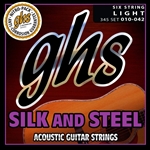 GHS Strings 345 Silk And Steel, Silver-Plated Copper Acoustic Guitar Strings