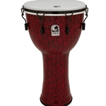 Toca TF2DM-14RMB Freestyle II Mechanically Tuned 14-Inch Djembe with Bag - Red Mask Finish