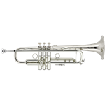 Bach LR190 Stradivarius Professional Bb Trumpet - Silver-Plated with 43 Bronze Bell and Reversed Leadpipe