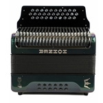 Hohner Corona C-II FBE Diatonic Accordion - Green to Gold