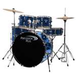 Percussion Plus 5-piece Drum Set in Brushed Blue PP4100BBL