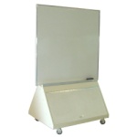 Portable white Board w/Storage 4' x 6'
