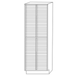 Melhart CFC-T100 Tall 100 Slot Choral Folio Cabinet -