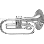 Melhart MMM2204S Silver Marching Mellophone