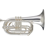 Melhart MMB3301GS Marching Baritone Silver Plate w/Gold Brass Bell