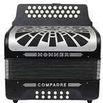 Hohner Compadre Diatonic Accordion - Keys of G/C/F - Black