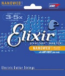 Elixir 16542 Electric Nickel Plated Steel with NANOWEB® Coating .010-.046