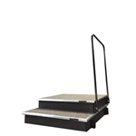 Melhart Modern Conductor Podium - Dual Stacking w Carpet