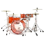 Pearl Crystal Beat 4Pc Acrylic Shell Kit Ruby Red