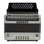 Hohner Corona C-II FBE Accordion - Silver Rainbow