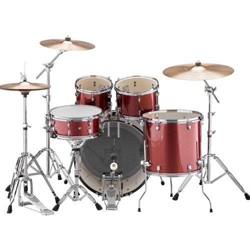 Yamaha Rydeen 5 Piece Shell Pack 22 Bass Drum Burgundy Glitter