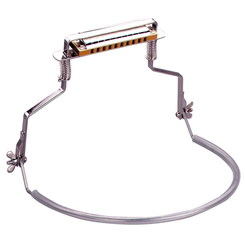 Harmonica neck holder clearance
