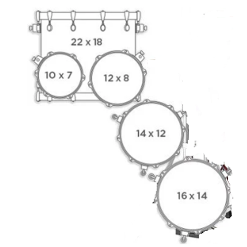 Melhart Music Center - Mapex Saturn 5-piece Studioease Shell kit