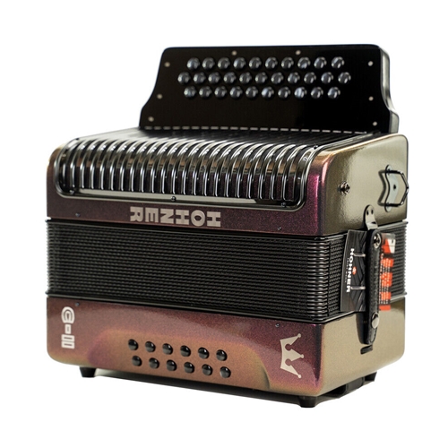 Melhart Music Center Hohner CII Accordion GCF Accordion Red to Gold