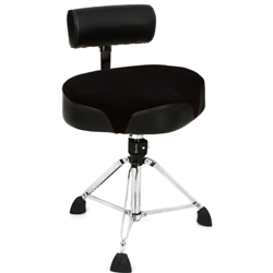 Gibraltar 9808OS-AB Moto-style Oversized Drum Throne with Backrest