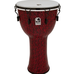 Toca TF2DM-14RMB Freestyle II Mechanically Tuned 14-Inch Djembe with Bag - Red Mask Finish