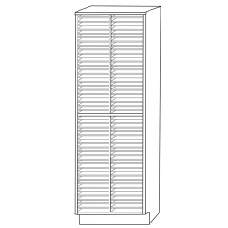 Melhart CFC-T100 Tall 100 Slot Choral Folio Cabinet -