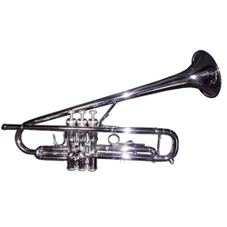Melhart MTR1000TBS Tilted Bell Silver Trumpet