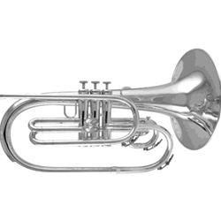 Melhart MMM2204S Silver Marching Mellophone