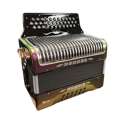 Hohner Corona II Limited Edition Xtreme EAD Accordion - Red to Gold Accordion