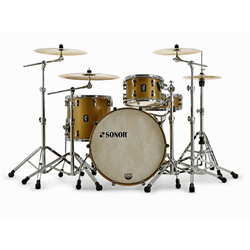 Sonor SQ1 3 piece Shell kit -Satin Gold Metallic