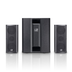 LD Systems DAVE8ROADIE Pro Powered 2.1 PA System