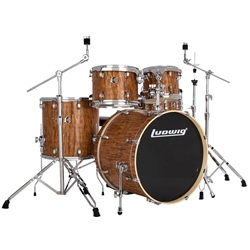 Ludwig Evolution 5pc Drum Set w/Hardware- Cherry