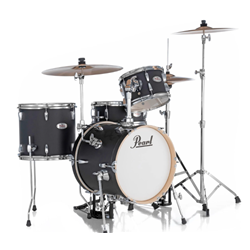 Pearl Midtown Series MT564C752 4-piece Drum Set with Hardware - Matte Asphalt Black