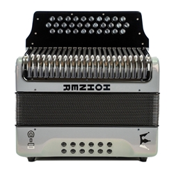 Hohner Corona C-II FBE Accordion - Silver Rainbow