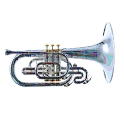 Adamson AMM300S Silver Plated Marching Mellophone
