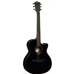 Lag Tramontane T100ACE Auditorium Cutaway Acoustic-Electric Guitar